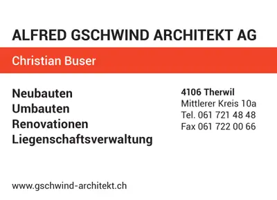 Gschwind Alfred Architekt AG