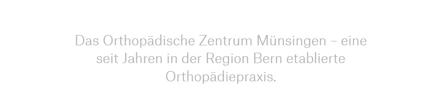 Orthopädisches Zentrum OZM