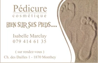 Isabelle Marclay Bien sur ses pieds...Pédicure cosmétique-Logo