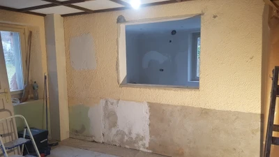 avant rénovation des murs