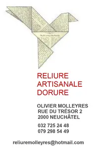 Reliure artisanale, Olivier Molleyres