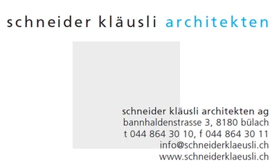 schneider kläusli architekten ag