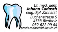 Zahnarztpraxis Dr. med. dent. Cadosch Johann-Logo