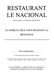 Restaurant le National