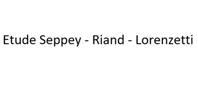 Etude Seppey  Riand  Lorenzetti