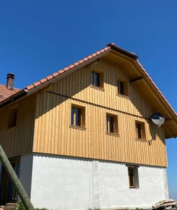 Aufstockung in Element, Holzfassade