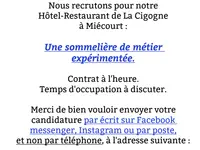 Hôtel - Restaurant de la Cigogne