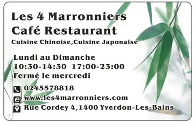 Café Restaurant Japonais les 4 Marronniers