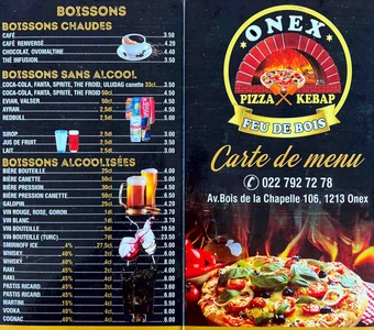 Onex Kebap - Pizza au feu de bois