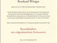 Bootsfahrschule Zürichsee Beni Winiger