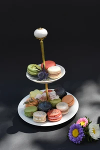 Macarons Etagere  - Das Naschwerk