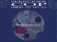 COP Serrurier Sàrl - 24H/7J - Ouverture de serrure - Dépannage - Urgence - Genève – Cliquez pour agrandir l’image 1 dans une Lightbox