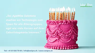 Technik für alle Generationen! - Wir helfen ihnen gerne! - VeriPro AG - +41 61 926 70 60 - info@veripro.ch