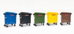 Kunststoffcontainer 770lt mit Fusspedal (alle Farben)