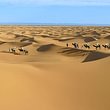 Unterwegs in der Sandwüste von Marokko