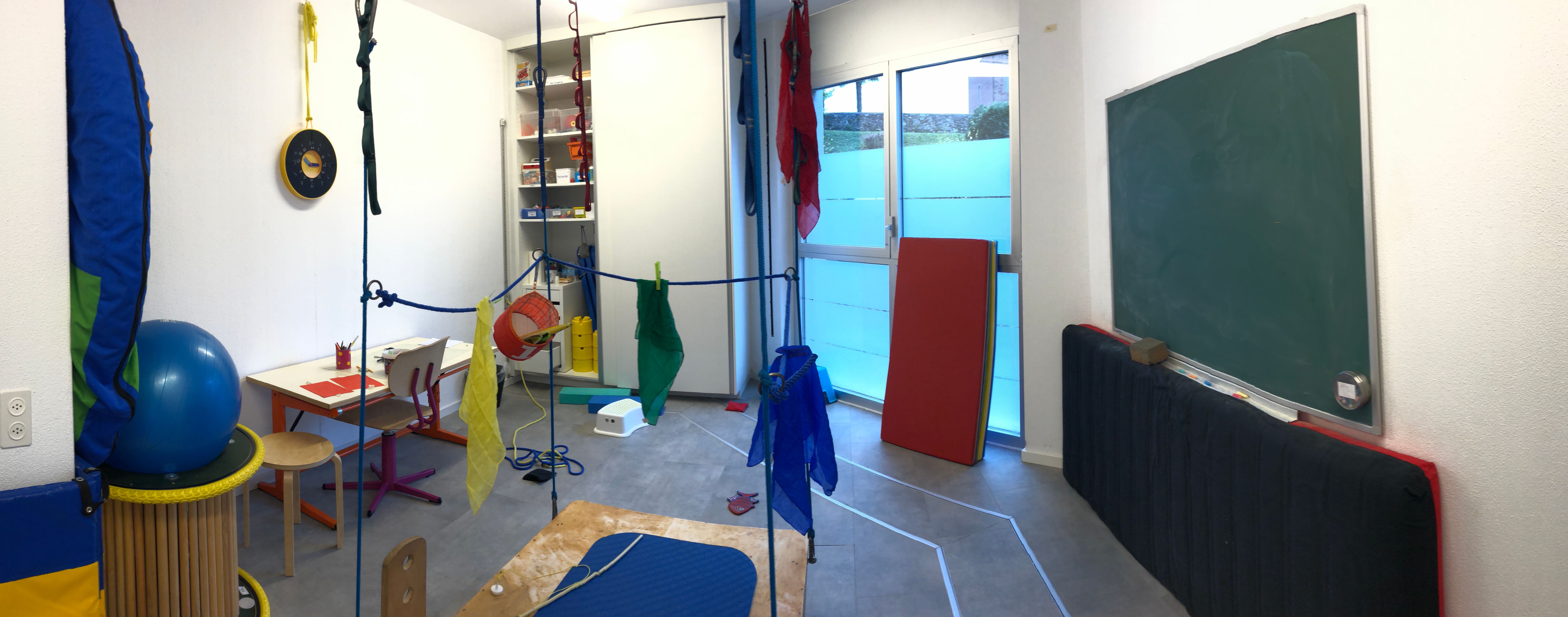 Una sala del Centro Ergoterapia Pediatrica CEP Bellinzona e Acquarossa