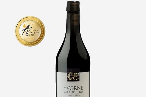 Yvorne Label Vigne d'Or "Pinot Noir" Elevé en Fût de Chêne Chablais AOC
