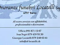 Onoranze Funebri Locatelli Sagl – Cliquez pour agrandir l’image 1 dans une Lightbox