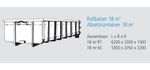 Rolltainer 18 m3 / Absetzcontainer 18 m3