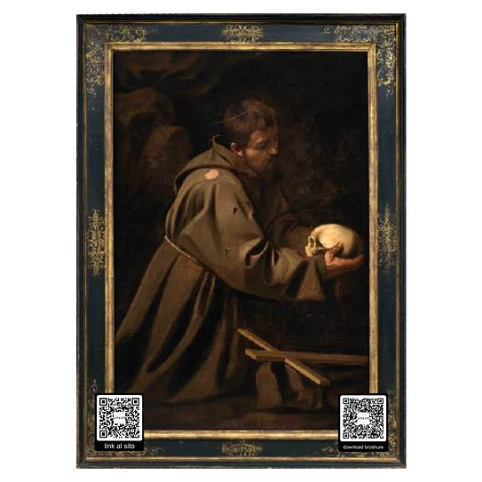 Caravaggio, San Francesco in Meditazione - collezione privata
