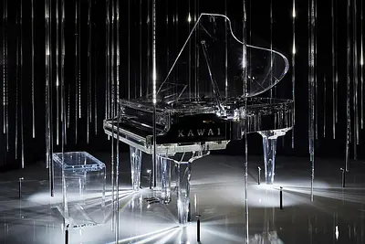 Pianoforte a coda Kawai Grand Piano Crystal