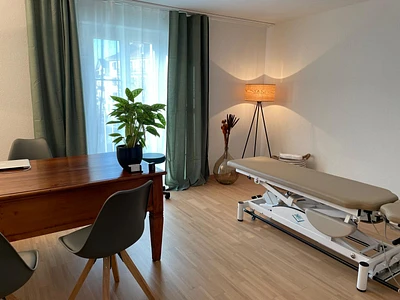 Salle de consultation en ostéopathie à l'Espace Santé - La Veveyse  à Châtel-St-Denis