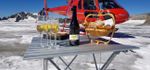 Percorso circolare alpino con atterraggio sul ghiacciaio