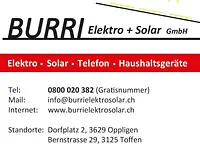 BURRI Elektro + Solar GmbH – Cliquez pour agrandir l’image 1 dans une Lightbox