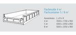 Flachmulde 4 m3 / Flachcontainer 5 / 8 m3