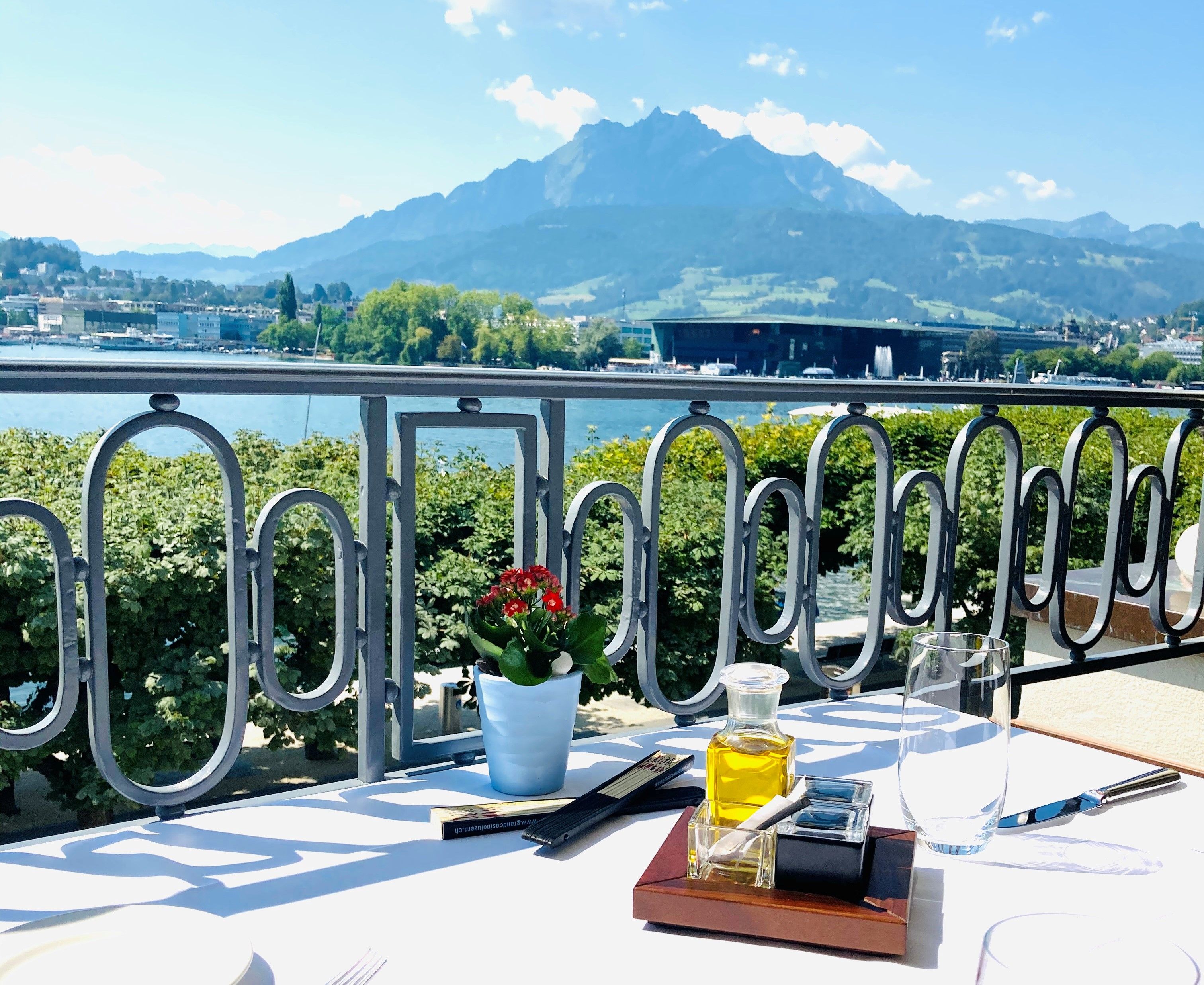 Ausblick des Restaurant Olivo