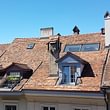 Biberschwanzdach Sanierung inkl. Unterdach, Wärmedämmung sowie Stebler und Veluxdachfenster. Altstadt Bern.