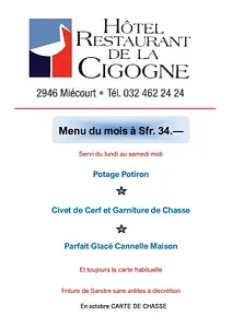 Hôtel - Restaurant de la Cigogne