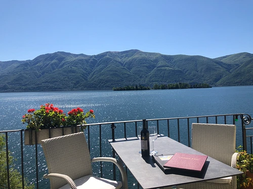 Art Hotel Posta al lago/ Ristorante Rivalago/Residenza Bettina – click to enlarge the panorama picture