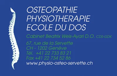 Physiothérapie Ostéopathie Servette Beatrix Weis