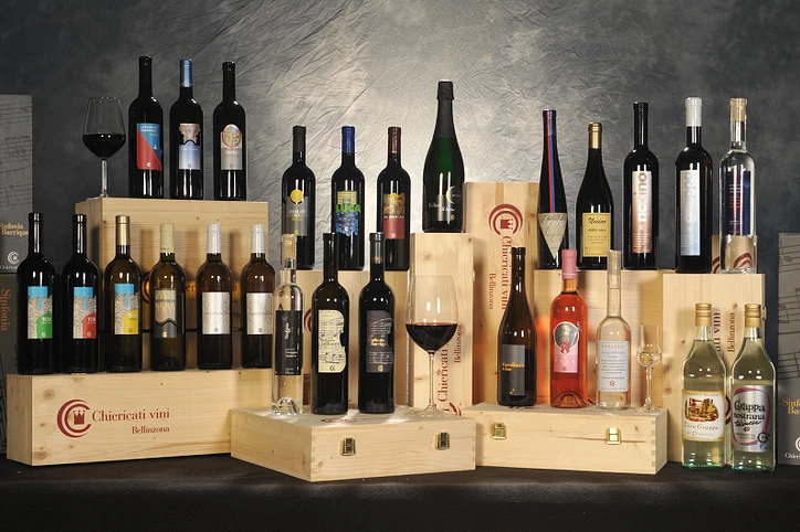 Assortimento di produzione Chiericati vini, disponibile nell'Enoteca Convento