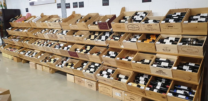 Grand choix de vins de Bordeaux.