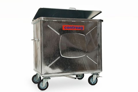 Stahlcontainer 800lt mit Fusspedal