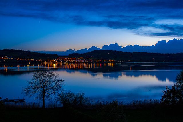 Aussicht vom Hotel auf den Sempachersee