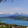 Atemberaubende Aussicht über das Seetal mit dem Hallwilersee bis zum Alpenpanorama