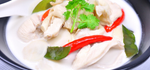 Soupe de poulet au lait de coco