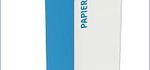 Cubatri Borne de tri sélectif 75lt "Papier" Bleu Ciel RAL 5015 Corps blanc sans