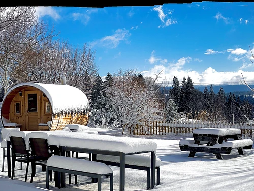 Hôtel Restaurant les Cernets Swiss-Lodge SSH – cliquer pour agrandir l’image panoramique