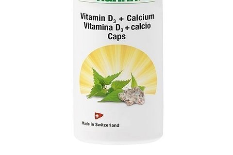 Vitamin D3 Kapseln mit Calcium, Nahrungsergänzung
