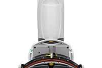 I-Mop XL autolaveuse manuelle, équipée d’une tête de nettoyage avec deux brosses