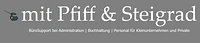 Logo BüroSupport mit Pfiff & STEIGRAD