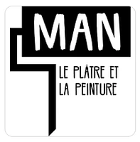 Logo Man, le plâtre et la peinture
