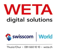 Weta digital solutions AG / Swisscom World Shop logo