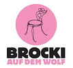 Brocki auf dem Wolf logo