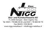 Nigg Klaus Bau- & Kunstschlosserei AG-Logo