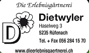 Die Erlebnsigärtnerei - Martin Dietwyler-Logo